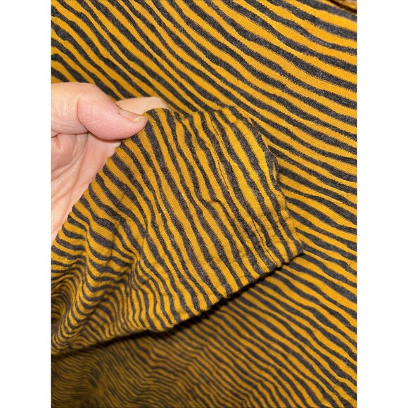 OSKA Tunic Dress Orange Black Striped Long Sleeve Pullover Stretch Lagenlook 2 M - Picture 5 of 10